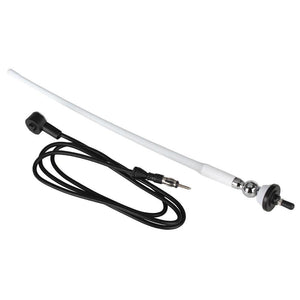 Boss Audio MRANT12W AM/FM Rubber Antenna - White - TRAPSKI