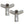 Boss Buck BB-1.10 Hunting Game Feeder with 3 10-Inch Feed Ports, Gray (2 Pack)