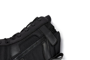 Botas Pro Black Men's 8 inch Side Zipper Rubber Sole Tactical Boots BMP110BK