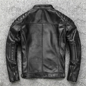 Bouncer Real Sheepskin Leather Biker Jacket