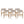 Braided Acacia Wood Outdoor Dining Chairs Set of 4