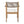 Braided Acacia Wood Outdoor Dining Chairs Set of 4