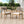 Braided Acacia Wood Outdoor Dining Chairs Set of 4