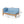 Brava X-Back 4-Piece Outdoor Sofa Set with Water-Resistant Cushions - Blue