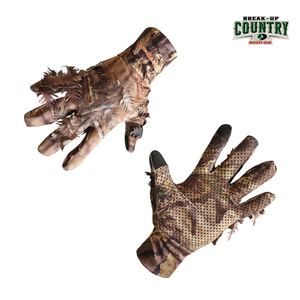 Leafy Camo Gloves in Mossy Oak and Realtree - Fingerless or Touchscreen Tips