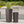 Brown Rattan Flower Pot Set with Iron Frame - Brown