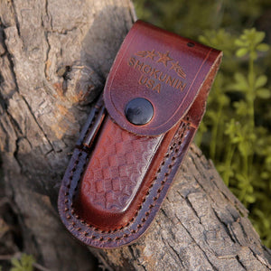 Buck Pocket Knife Engraved with Exotic Rose Wood Handle - TRAPSKI
