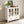 Buffet Storage Cabinet with Double Glass Doors and Bell Handle - White