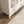 Buffet Storage Cabinet with Double Glass Doors and Bell Handle - White