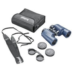 Bushnell 12x42mm H2O Binocular - Dark Blue Porro WP/FP Twist Up Eyecups - TRAPSKI