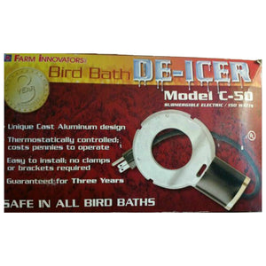 Farm Innovators 150W Electric Heated Bird Bath DeIcer, Cast Aluminum (2 Pack) - TRAPSKI