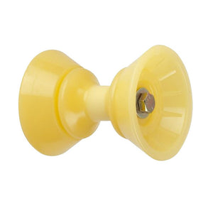 C.E. Smith 3" Bow Bell Roller Assembly - Yellow TPR - TRAPSKI