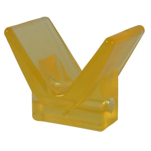 C.E. Smith Y-Stop 3" x 3" - 1/2" ID Yellow PVC - TRAPSKI