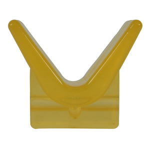 C.E. Smith Y-Stop 3" x 3" - 1/2" ID Yellow PVC - TRAPSKI