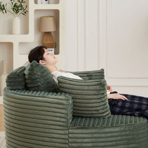 Modern Single Sofa With Backrest Pillow For Living Room