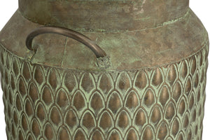 S/2 Iron Milk Jug Planters with Textured Green Finish