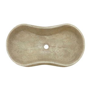 Bathroom Vessel Sink With Wavy Design