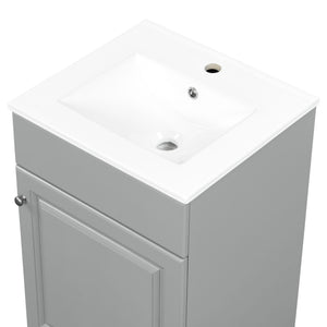 Bathroom Vanity With Sink, Cabinet With Adjustable Shelf