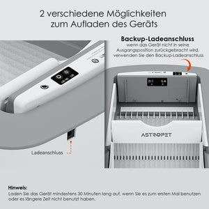 Smart Cat Litter Box with Wide Opening