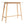 Bar Height Dining Table With Splayed Legs And Elongated Rectangular Top