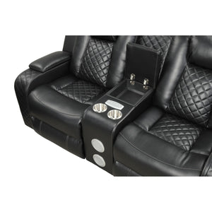 Benz - Power Recliner Set With LED Lighting And USB Charging