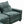 Modern Comfy Chenille L Shaped Sectional Sofa with Movable Ottoman