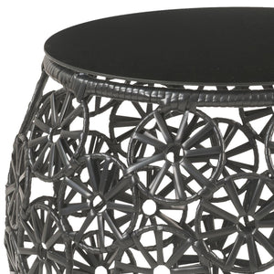 Hikre Clear Glass Patio Furniture Set