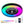 23-Inch Black and White Ceiling Fan Light with LED RGB