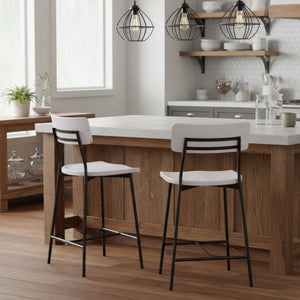 Badin - Counter Stool - White Washed