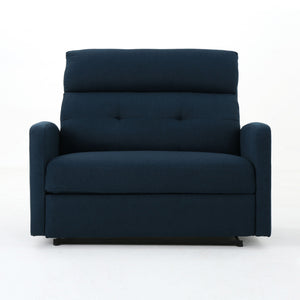 Alma Contemporary Upholstered Loveseat Recliner