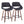 Fabrico - Mid-Century Modern, Counter Stool (Set of 2)