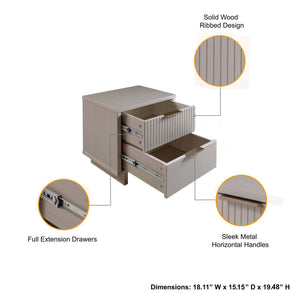 Granville - Nightstand With 2 Drawers