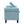 Light Blue Tufted Storage Bench