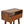 Solid Wood Mini Console Table, 2 Drawers, 1 Open Slot