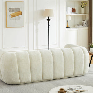 Modern Sofa With Piano Key Backrest