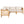 Kirkby Outdoor 5 Seater V-Shaped Acacia Wood Sofa