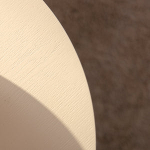 Beige Nesting Coffee Table Set of 2 Modern Drum Side Tables