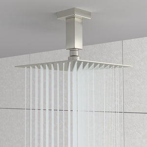 Ceiling Mounted Shower Arm With Flange Stainless Steel