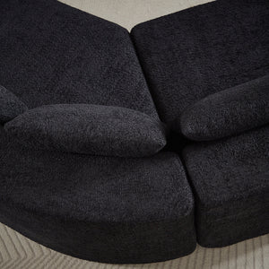 Modular Sofa Set in Chenille Fabric