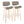 Lombardi - Mid Century Modern Fixed Height Barstool With Swivel With Round Footrest (Set of 2)