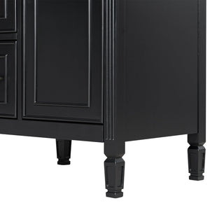 24-Inch Bathroom Vanity with Sink and Solid Wood Cabinet