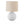 Contemporary Cream Ceramic Table Lamp with Fabric Shade