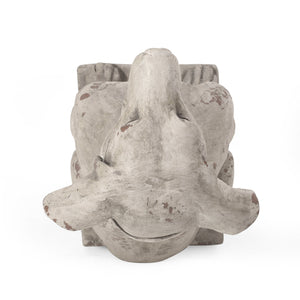 MGO Outdoor Dog Statue, Antique White