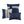 7 Piece Faux Suede Comforter Set Blue Queen