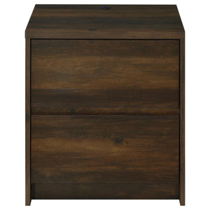 Geary - 2 Drawer Nightstand With LED Lights And USB Charging Ports