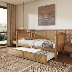 Traditional Style Daybed With Trundle