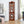 Corner Curio Cabinet With Lights, Adjustable Shelves, Mirrored Back - Walnut
