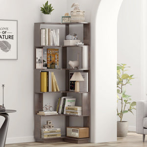 L-Shaped Design Corner Bookshelf