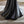 Sculptural Round Dining Table Petal Shape Root Texture For Dining Room - Black