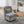 Wide Modern Cushioned Armless Metal Base 360° Swivel Chair With Pillow
